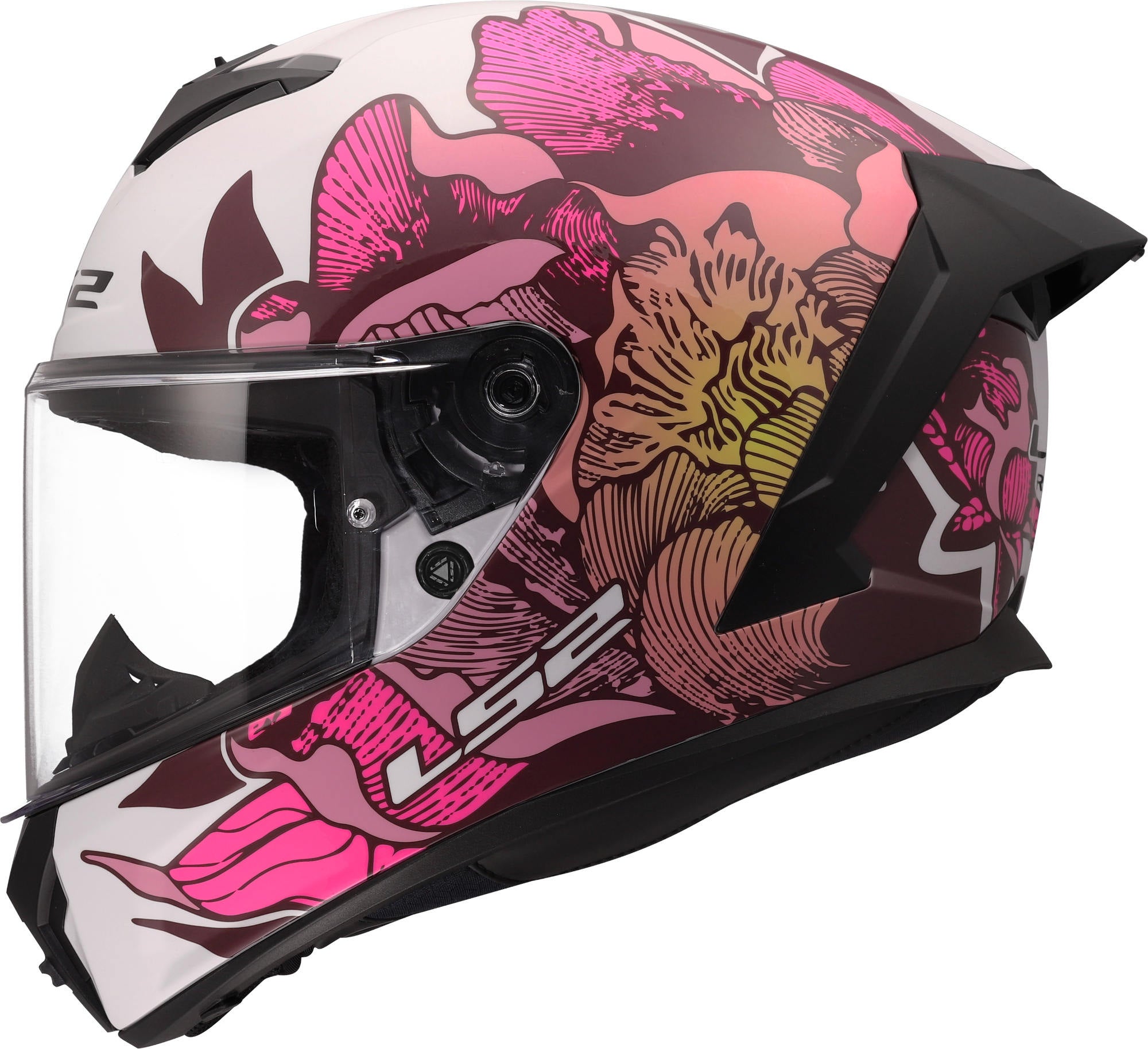LS2 FF820 Rapid III Poppies Helmet white/hotpink L (59/60) Figure 2