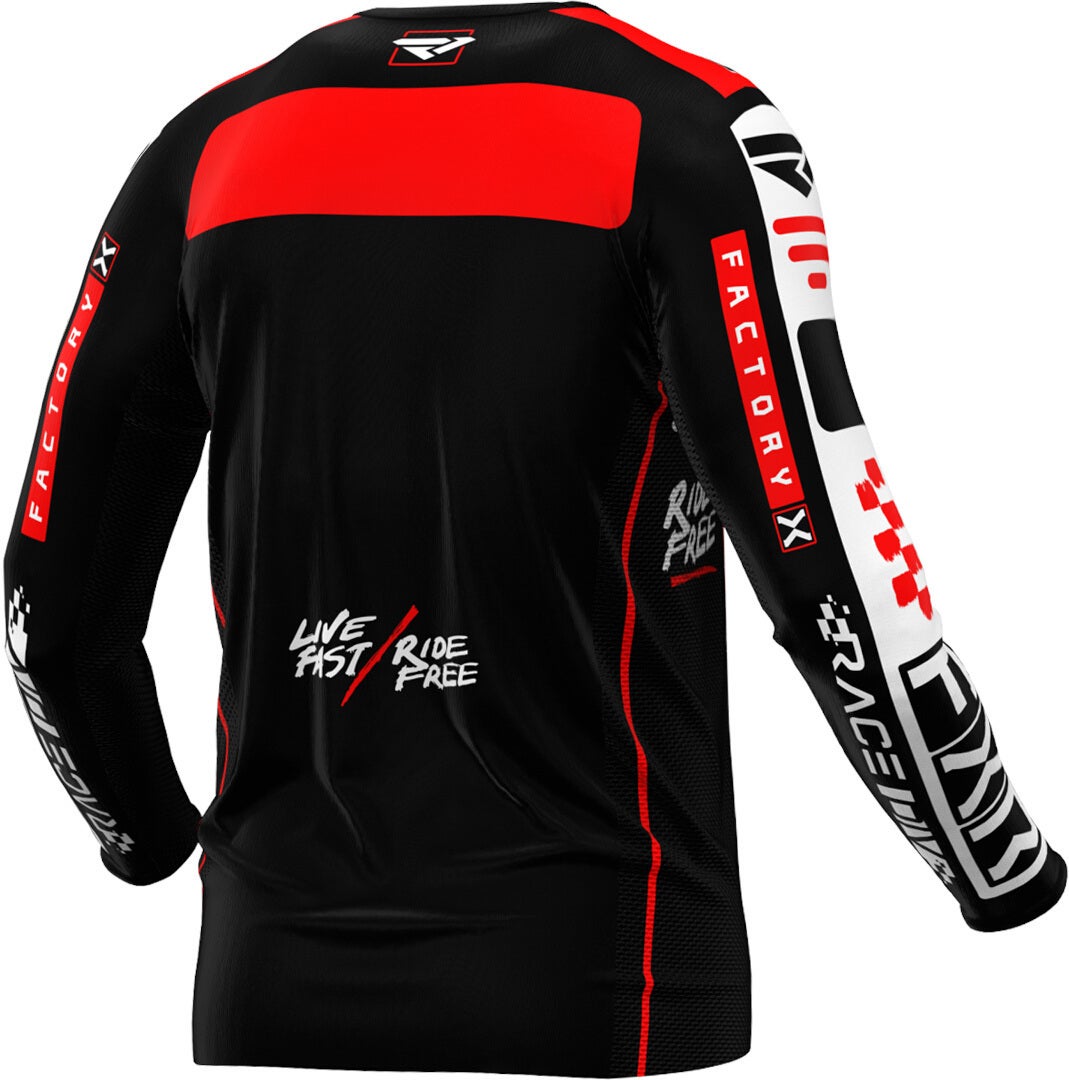 FXR Podium Gladiator 2024 Motokrosový dres černá/bílá/červená XL Obrázek 2