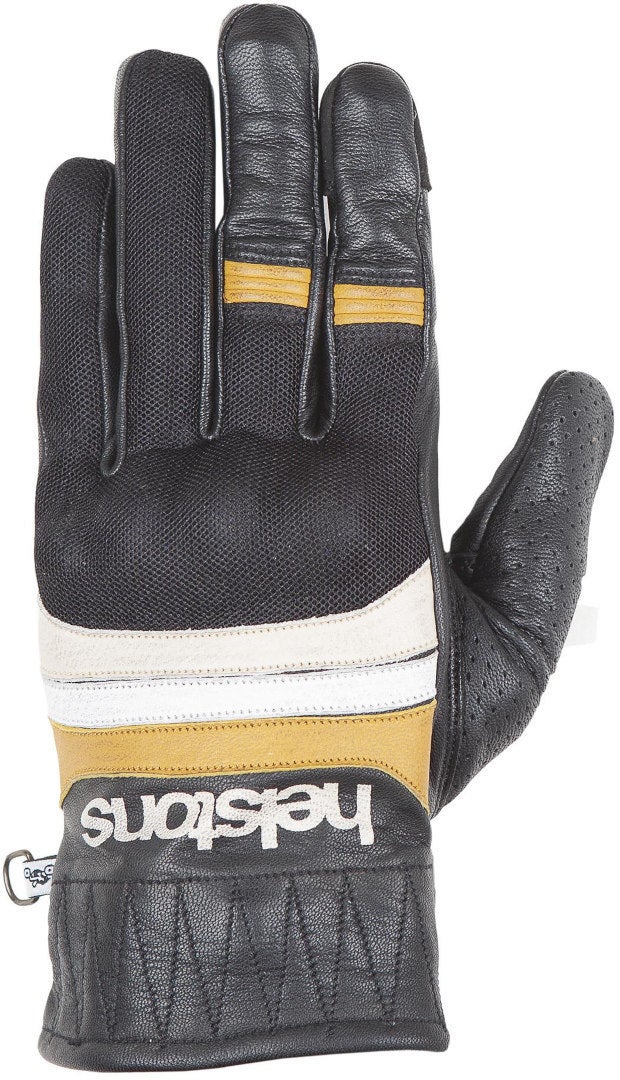 Helstons Bull Air Sommer motorcykelhandsker sort/gul 9 Figur 1