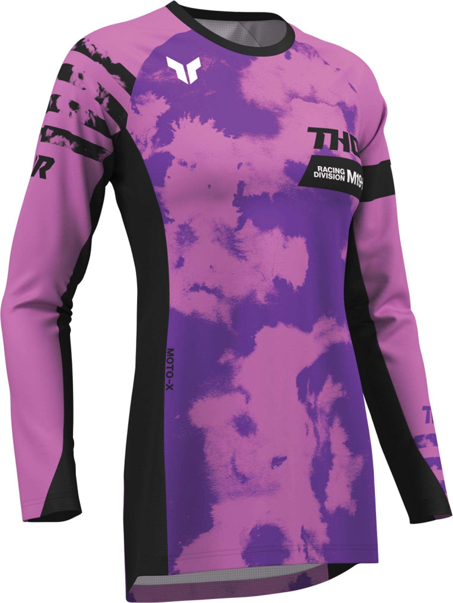 Thor Launchmode Bleach Motorcross trui voor dames roze L Figuur 2