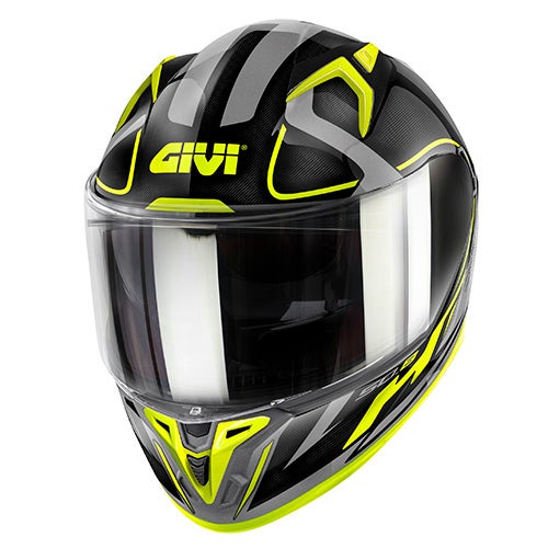 GIVI 50.8 Brave Helmet black matt/titanium/yellow XXL Figure 1