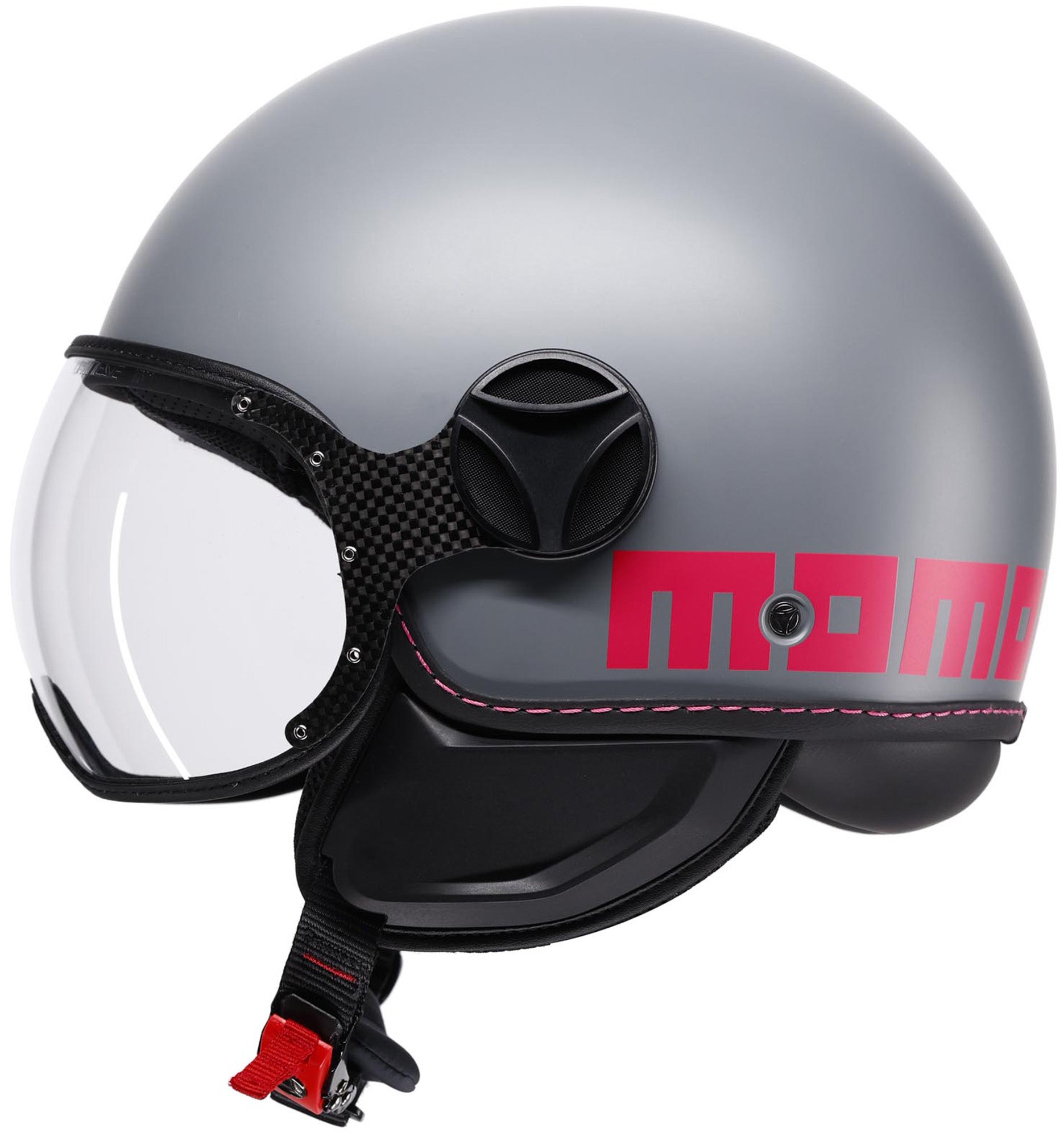 MOMO FGTR Classic Fluo Jethelm grau matt/rosa M (57/58) Abbildung 4
