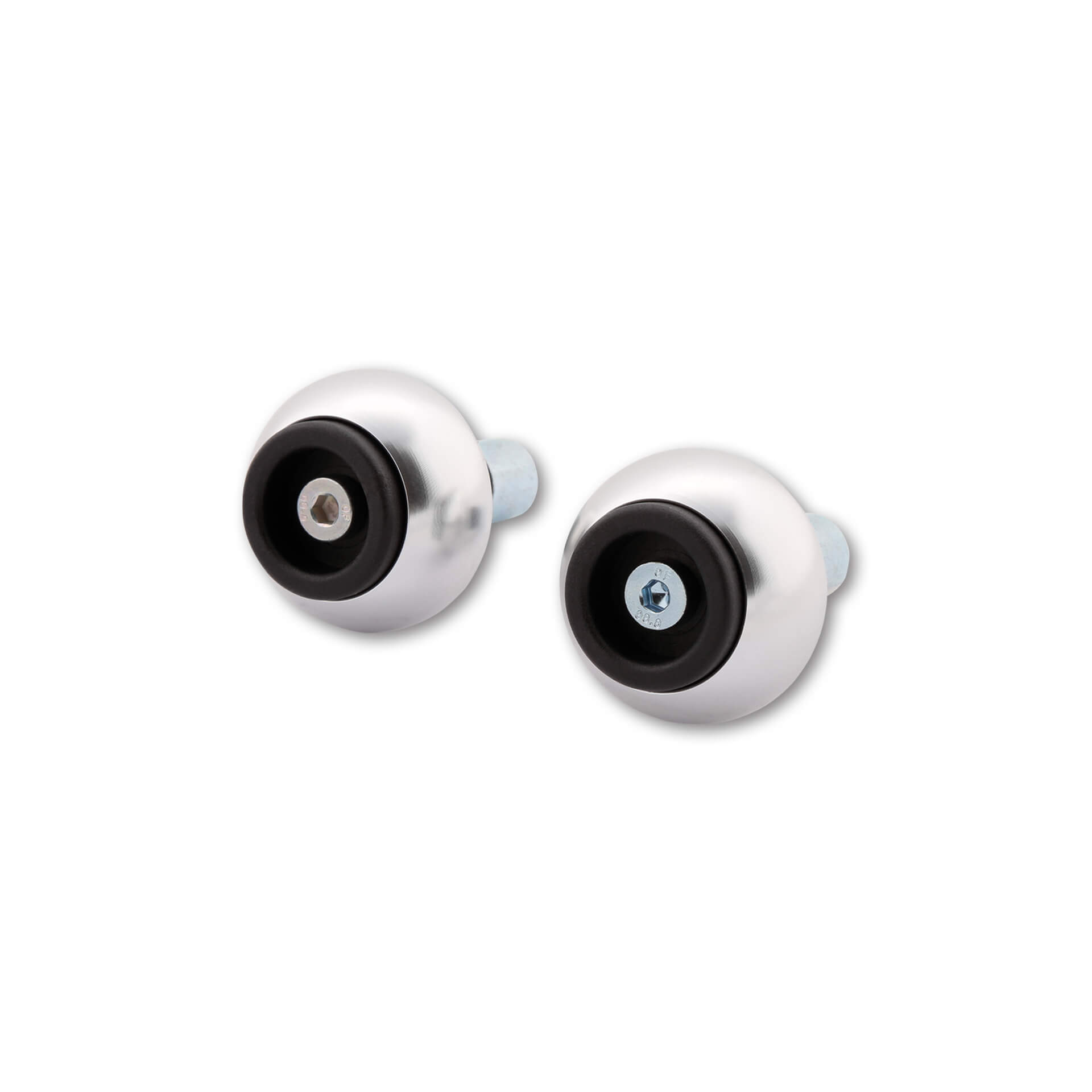 LSL Lenkergewichte CRASH BALLS Classic, Ø 18 mm, Alu Silver Figur 1