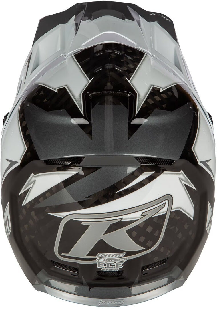 Klim F3 Lighting Carbon Motocross ror hvit/grå M (56/57) Figur 4