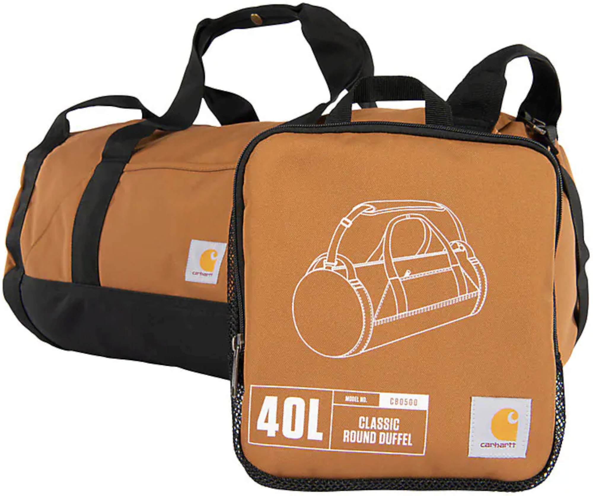Carhartt Classic Round Duffel 40L Geantă Maro Figura 3