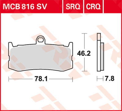 TRW Lucas Sinterbelag MCB816SV Figur 1