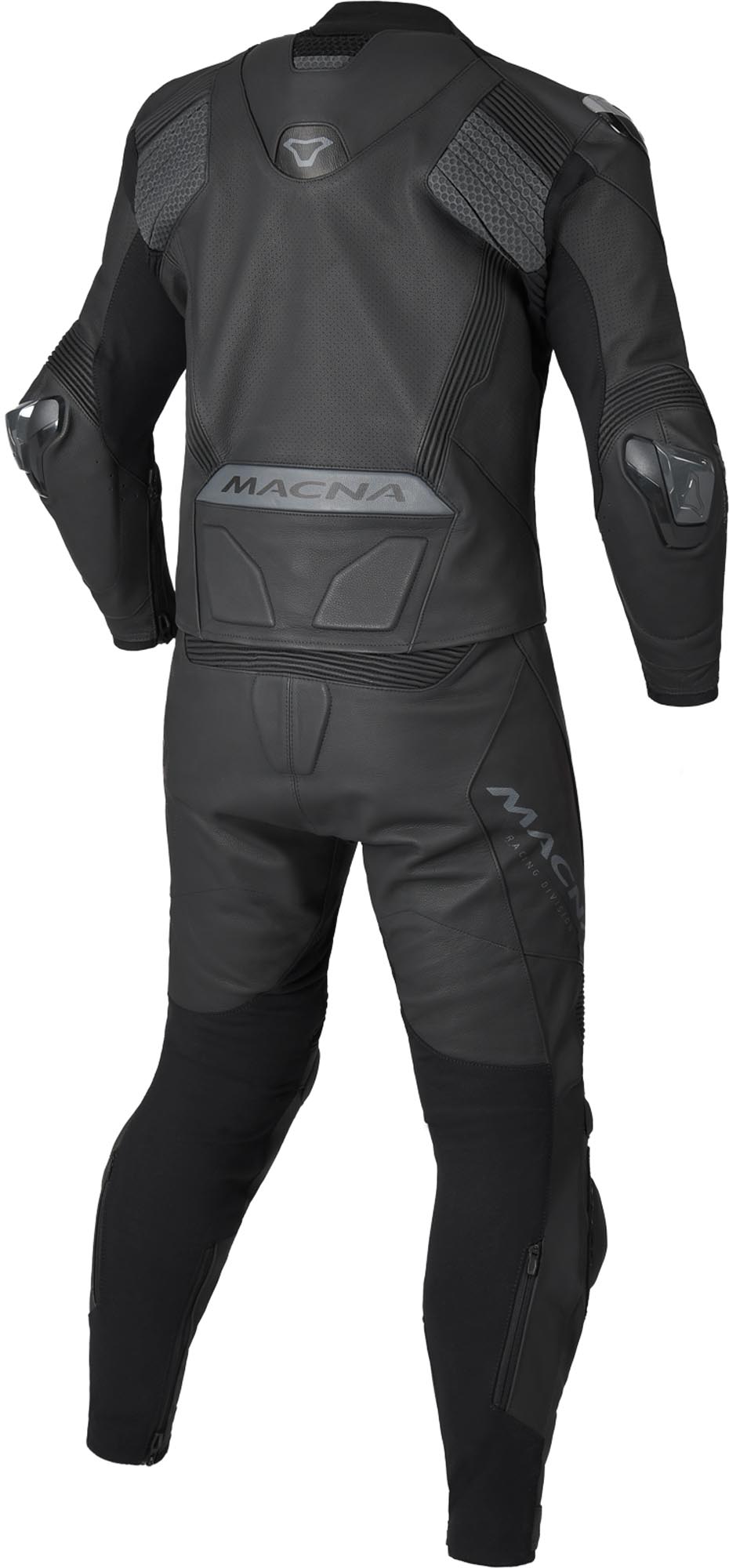 Macna Blitz Terno de Couro de Motocicleta de Duas Peças preto 62 Figura 2