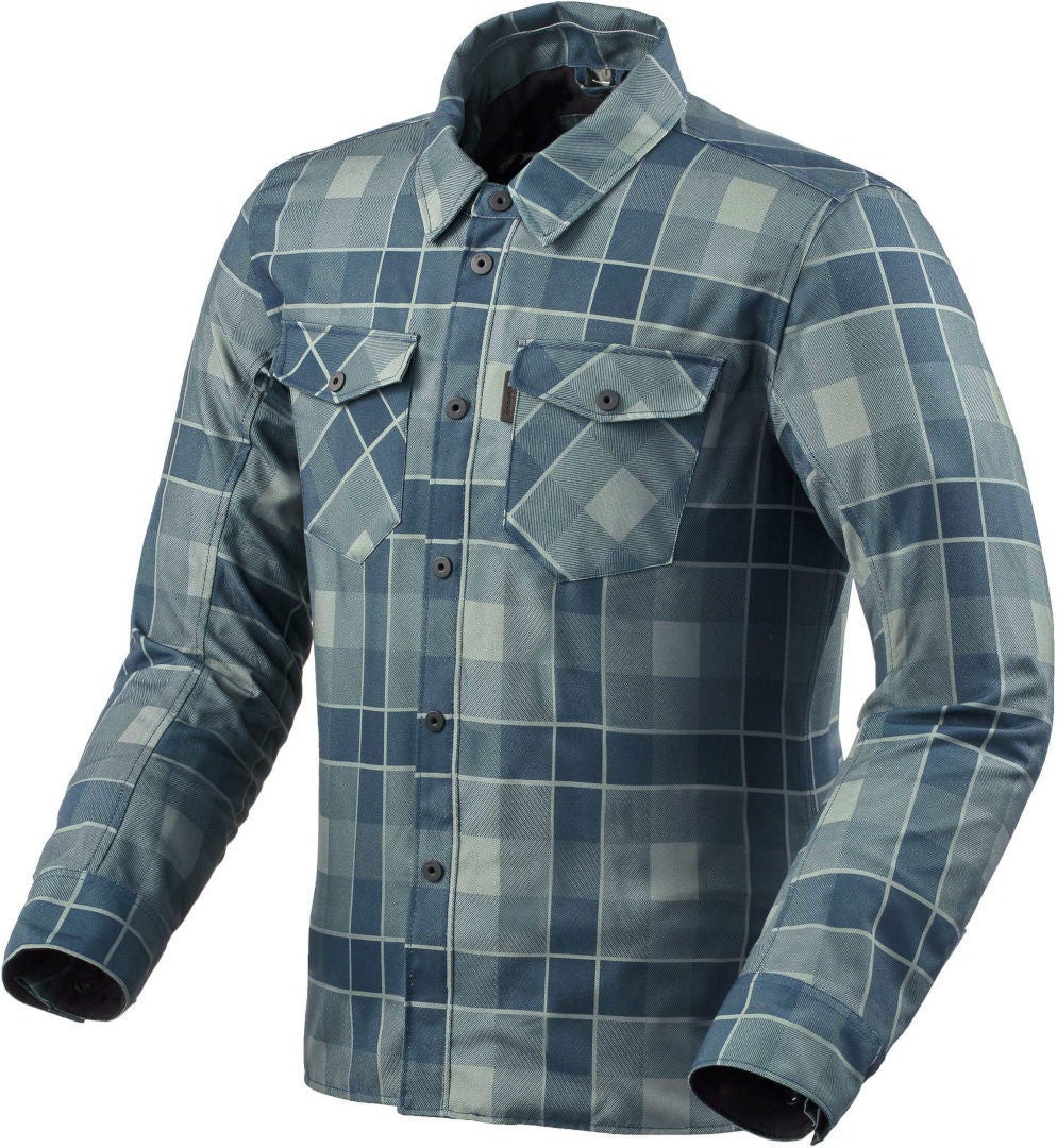 Revit Bison 2 H2O Camicia Moto blu/blu L Figura 1