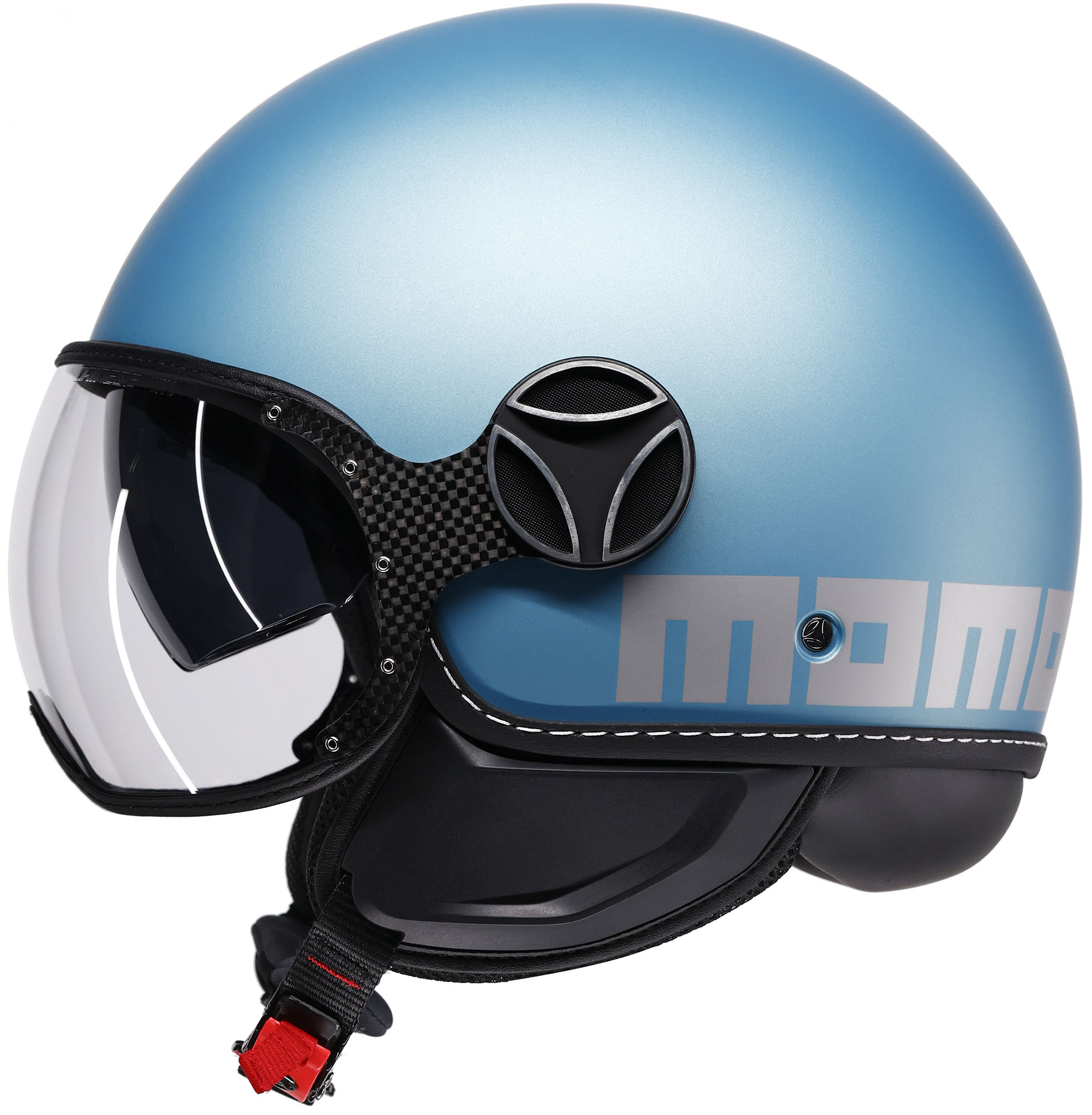 MOMO FGTR Evo Mono 2.0 Casque à réaction Bleu clair mat M (57/58) Figure 4