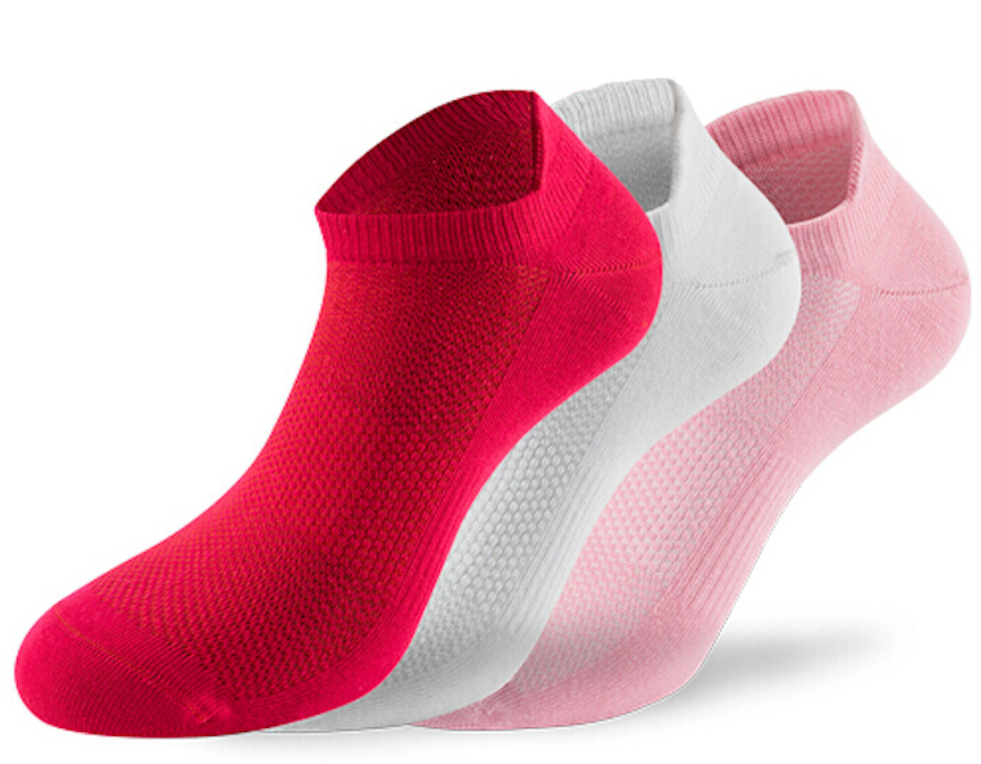 Lenz Performance Sneaker Tech Socken weiß/pink/rot 43-46 Abbildung 1