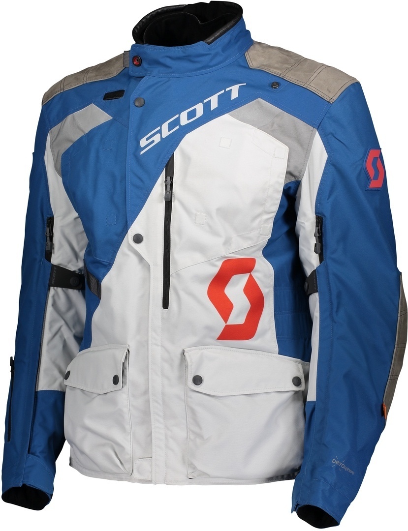 Scott Dualraid Dryo Motorcycle Textile Jacket blue/grey 4XL Figure 1