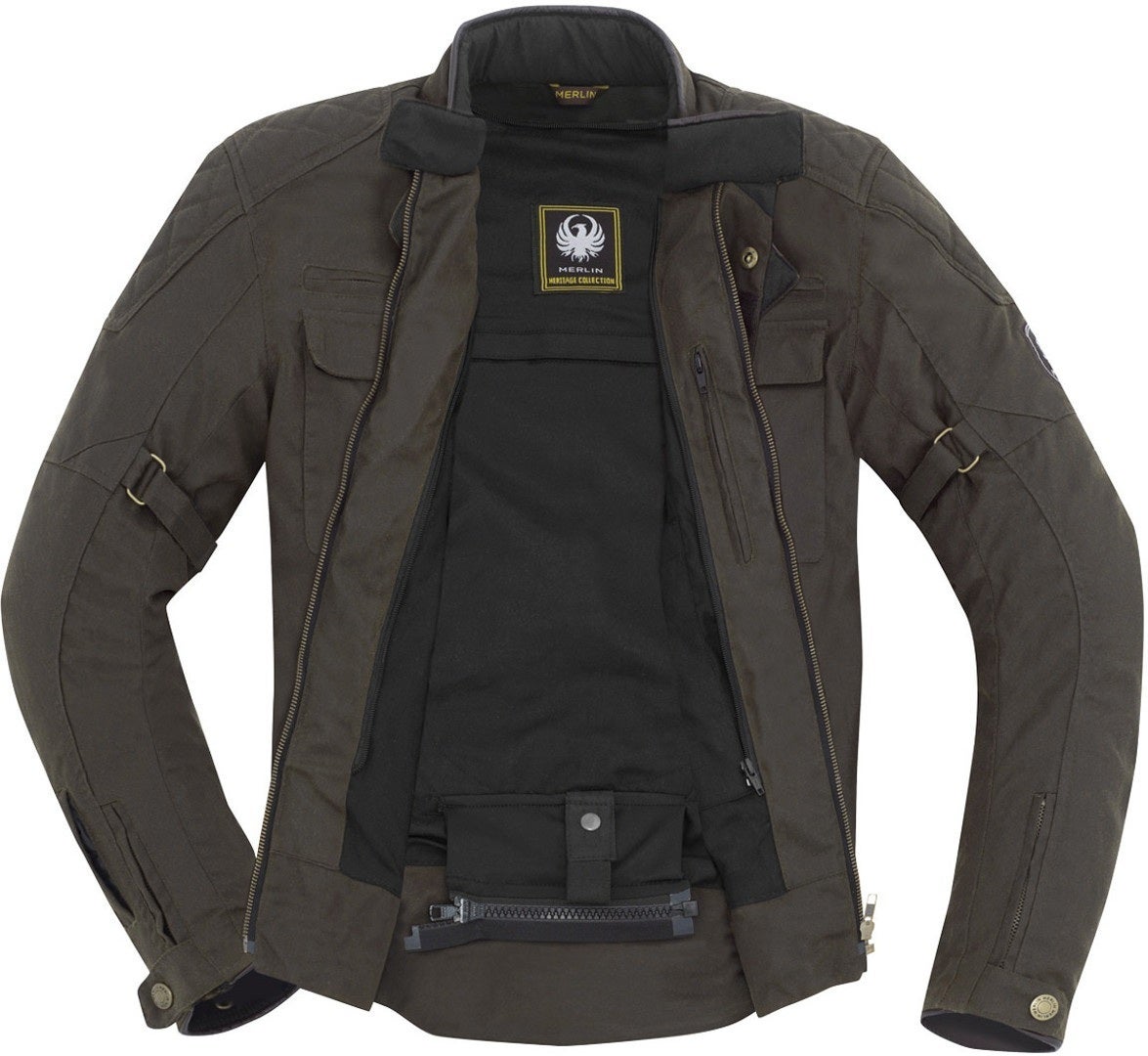 Merlin Perton Motorcycle Waxed Jacket brown 3XL Figure 5