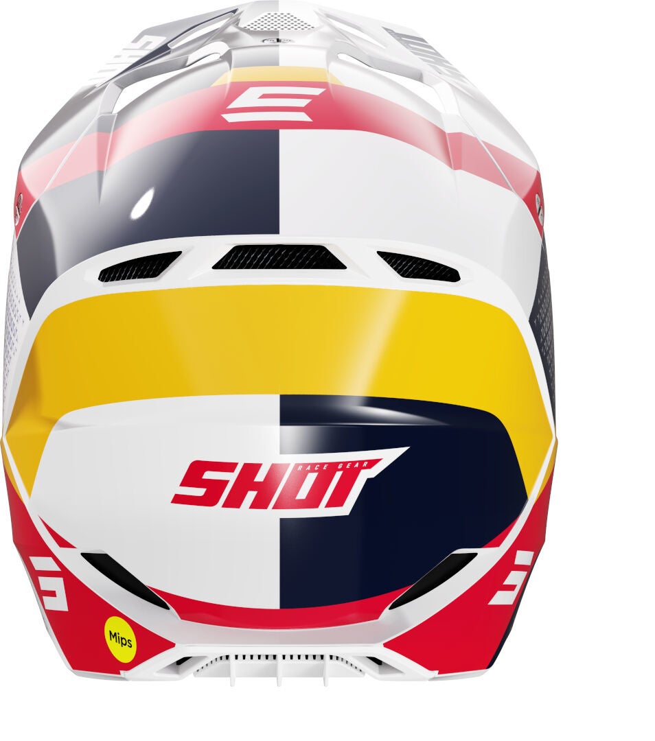 Shot Race Ridge Casque de motocross Blanc/Noir/Jaune XXL (63/64) Figure 2