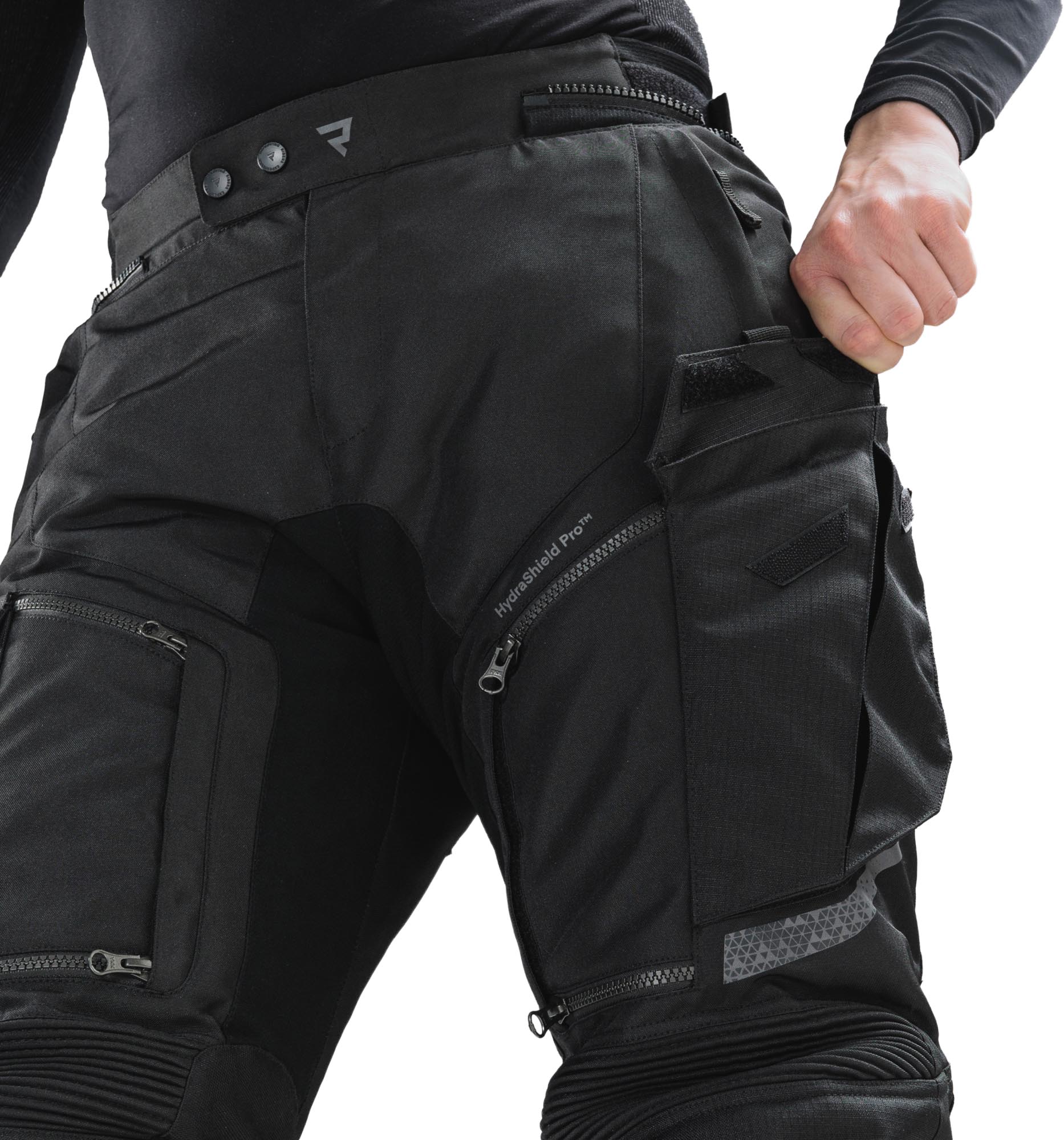 Rebelhorn Cubby 5 waterproof Motorcycle Textile Pants black S Figure 3