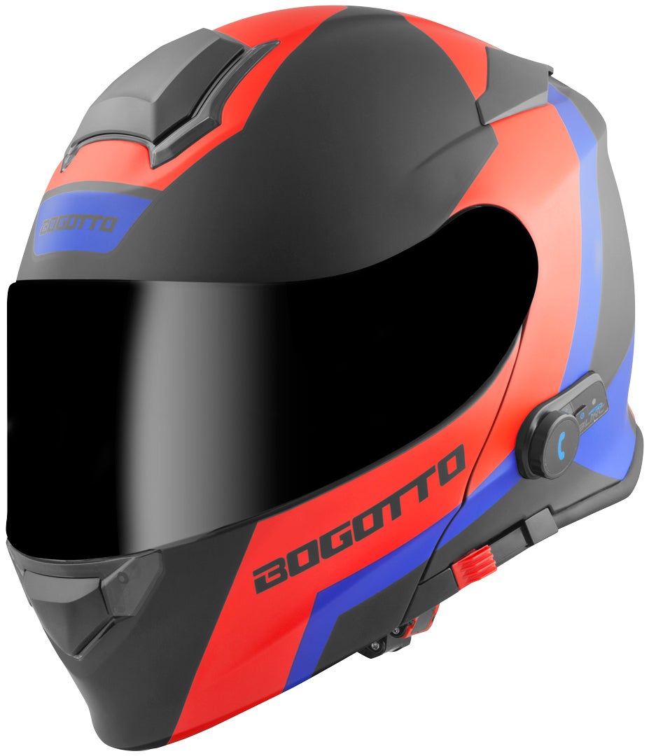 Bogotto V271 BT Zabu Casco Bluetooth nero/rosso/blu L Figura 3