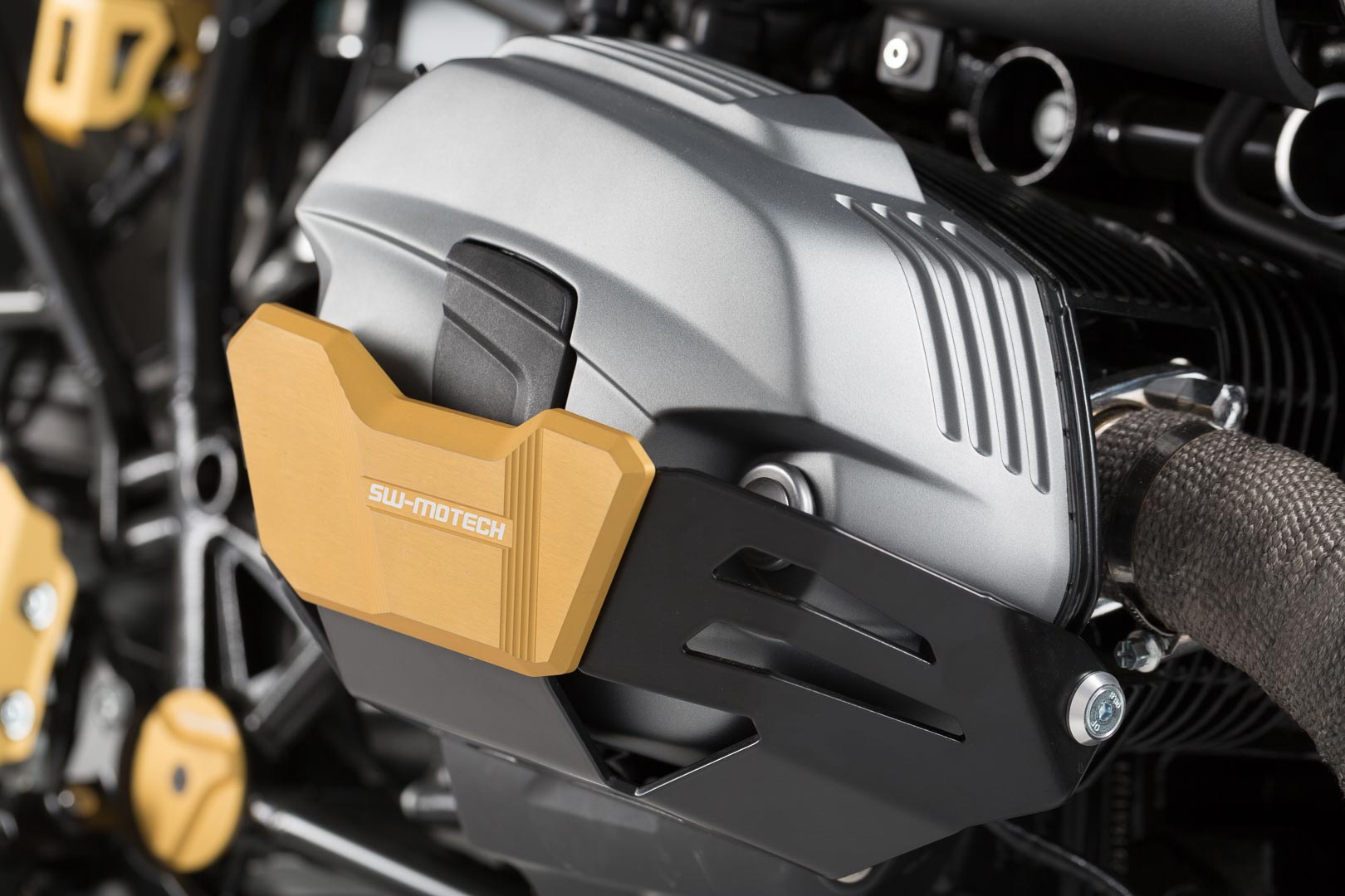 Protector de cilindru SW-Motech - Auriu. BMW R1200 R / GS / Adv, R nineT. Figura 3
