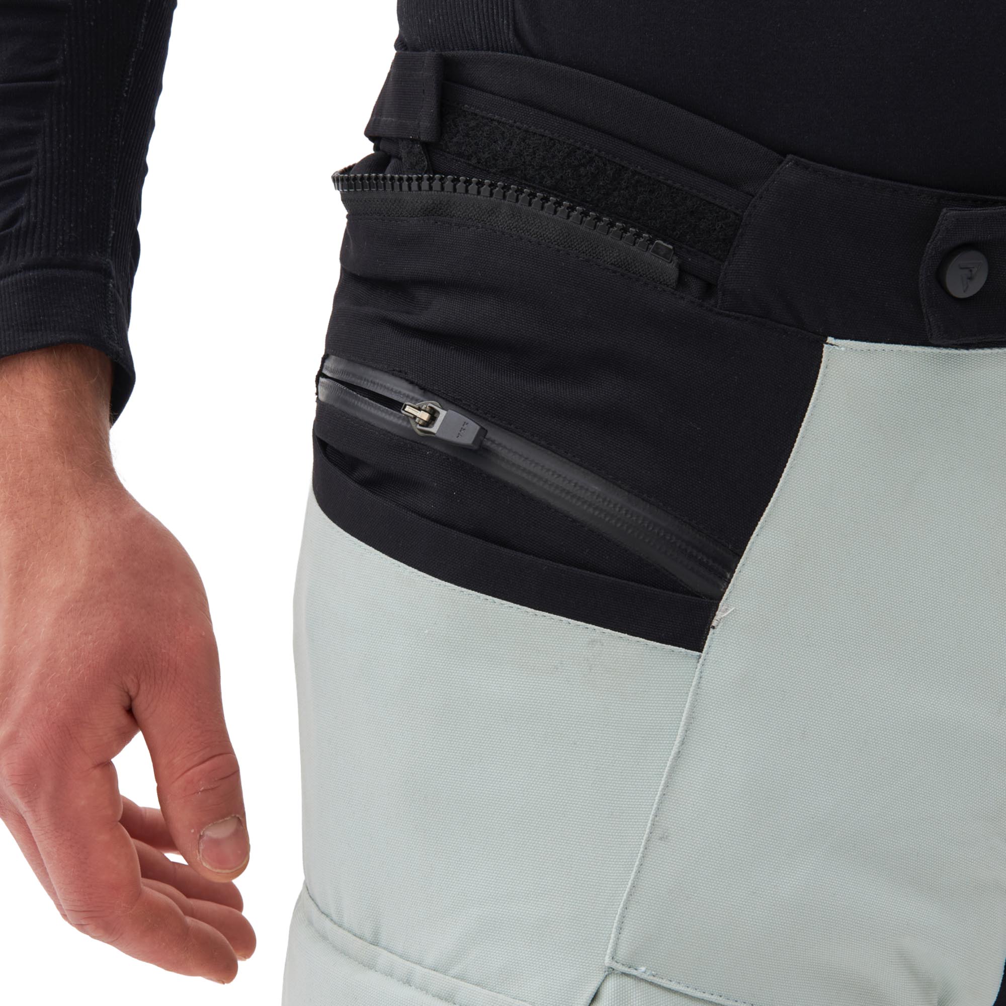 Rebelhorn Range waterproof Motorcycle Textile Pants grey/black/red L Figure 7
