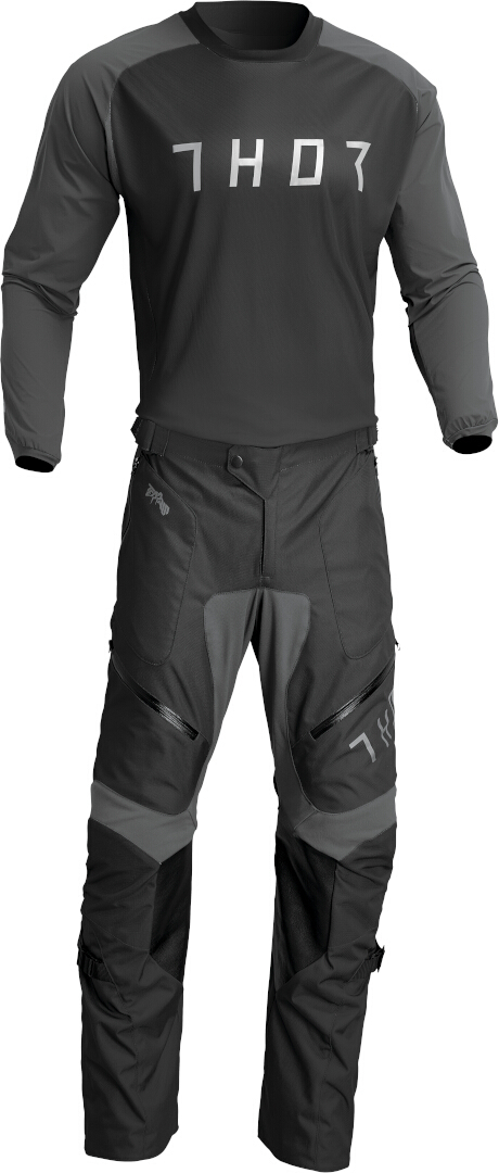 Thor Terrain Motocross Jersey schwarz/grau L Abbildung 3