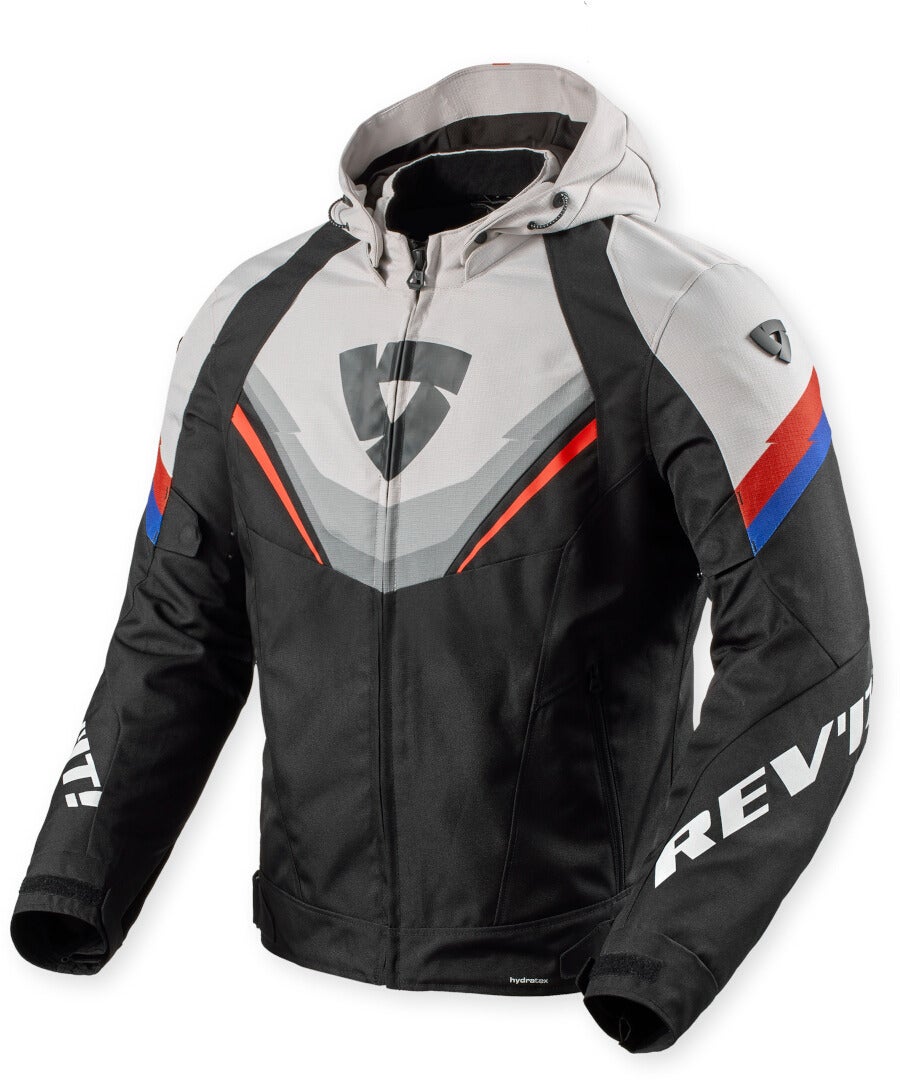 Revit Quantum 3 H2O waterproof Motorcycle Textile Jacket black/light grey XXL Figure 1