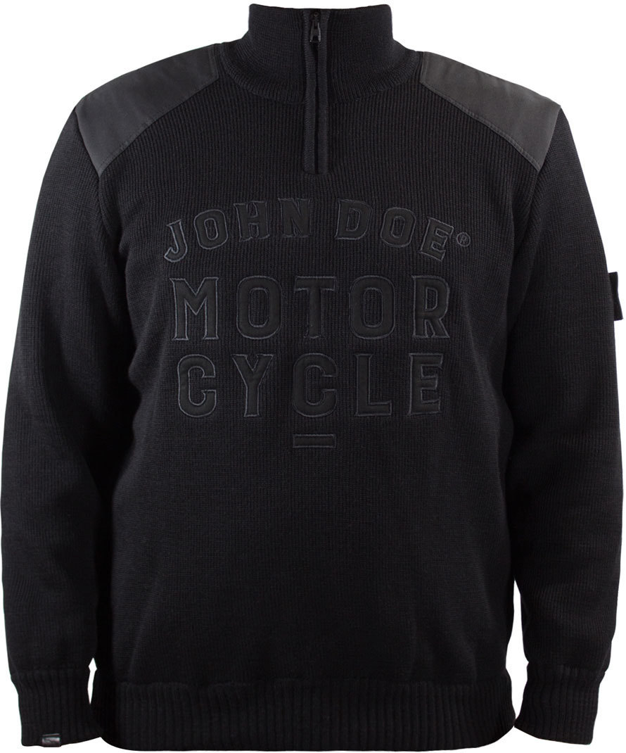John Doe Knit Zip Big Logo セーター S 図1