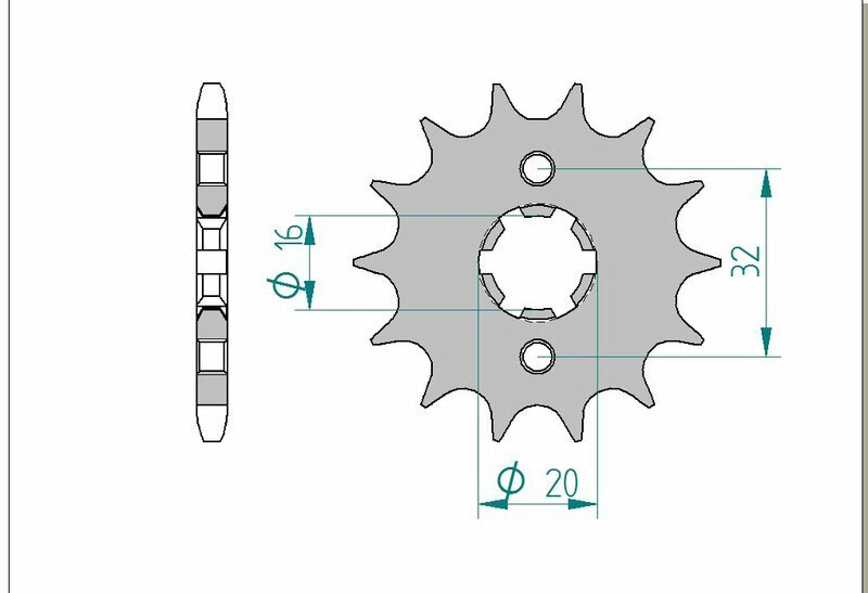 AFAM Kedjesats 428XMR2 14/48 - Standard Bakdrev Figur 4