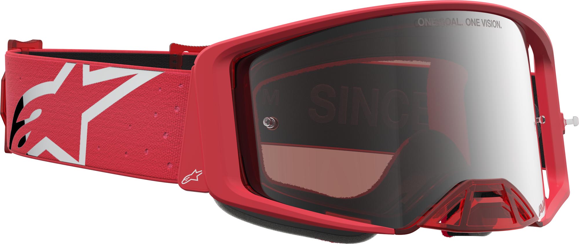 Alpinestars Supertech Vesta Mirror Motokros očala rdeča/bela Slika 3