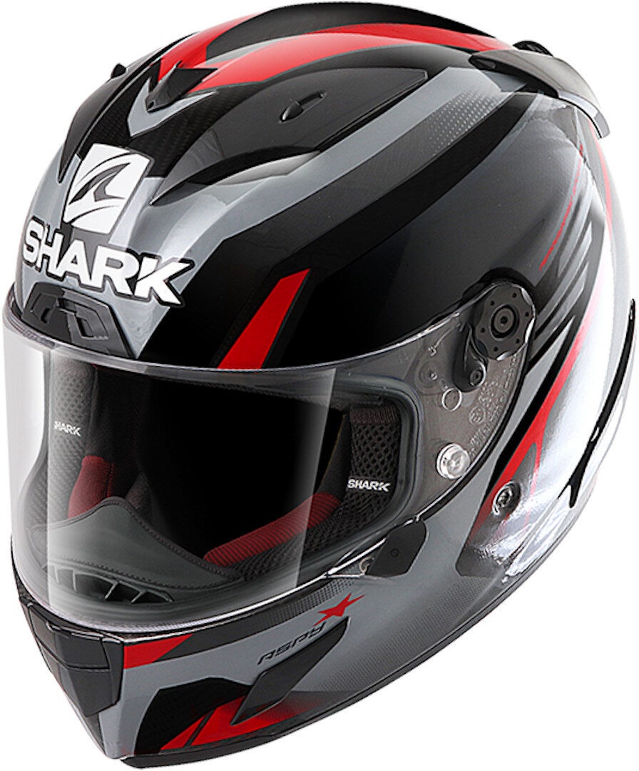 Shark Race-R Pro Aspy Integralhelm schwarz/rot M (57/58) Abbildung 1