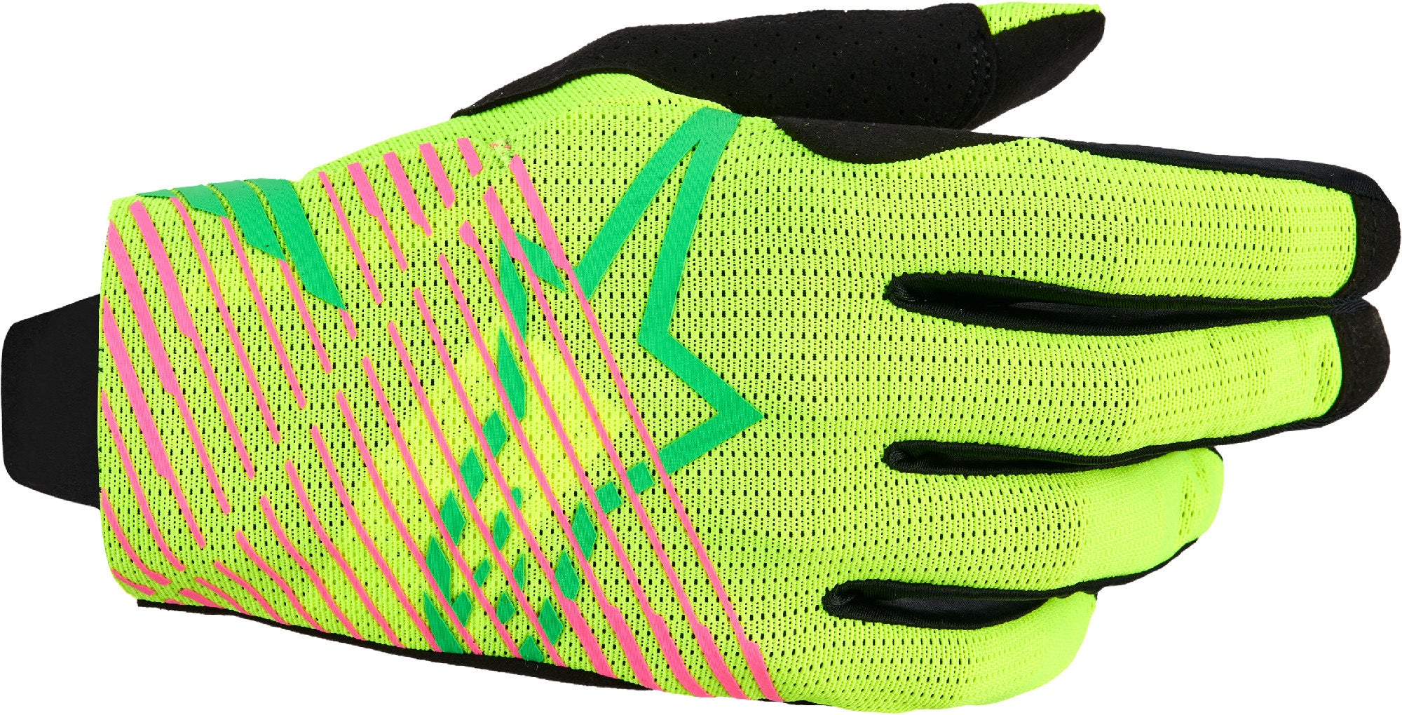 Alpinestars Radar Pro Motocross Gloves green/yellow/pink L Figure 1