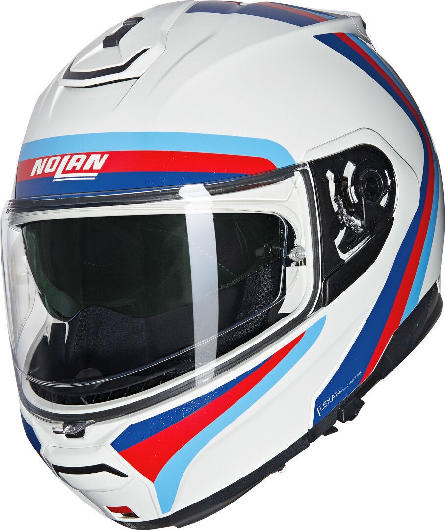 Nolan N100-6 Assoluto N-Com Casco bianco/blu/rosso S (56) Figura 1