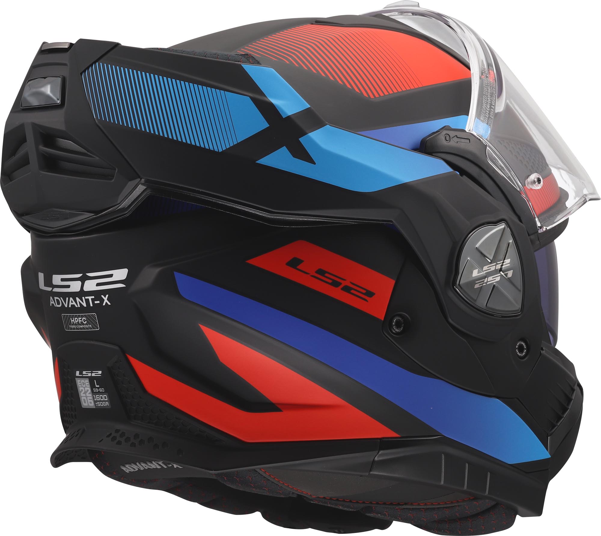 LS2 FF901 Advant X Nova Klapphelm schwarz/rot/blau M (57/58) Abbildung 12