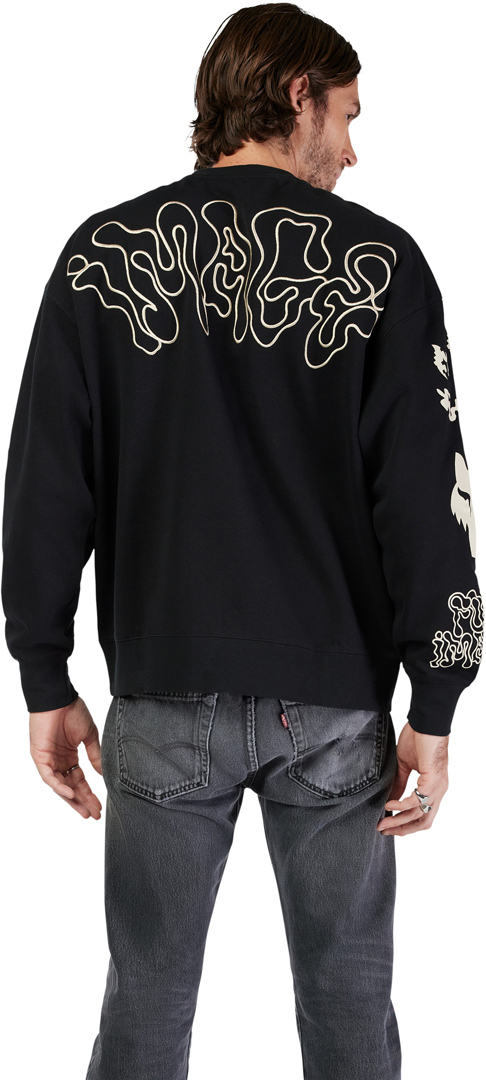 FOX Hello Future Oversized Crew Pullover negru L Figura 6