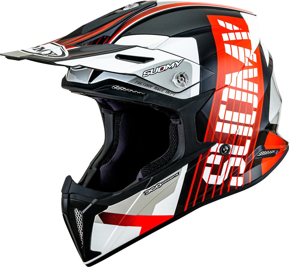 Suomy X-Wing Amped E06 Casco da motocross nero/bianco/rosso XXL (63) Figura 1
