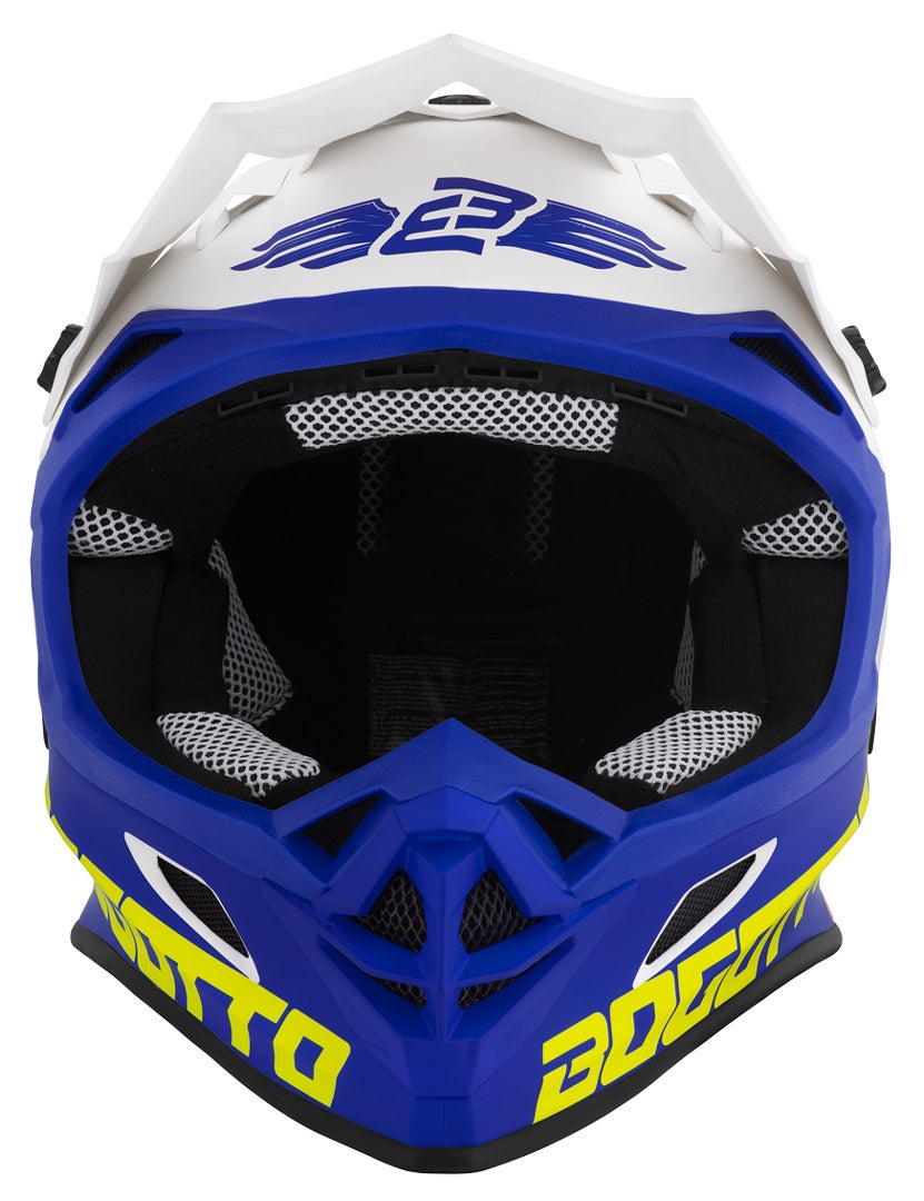 Side view of Bogotto V328 Camo Fiberglass Motocross Helmet
