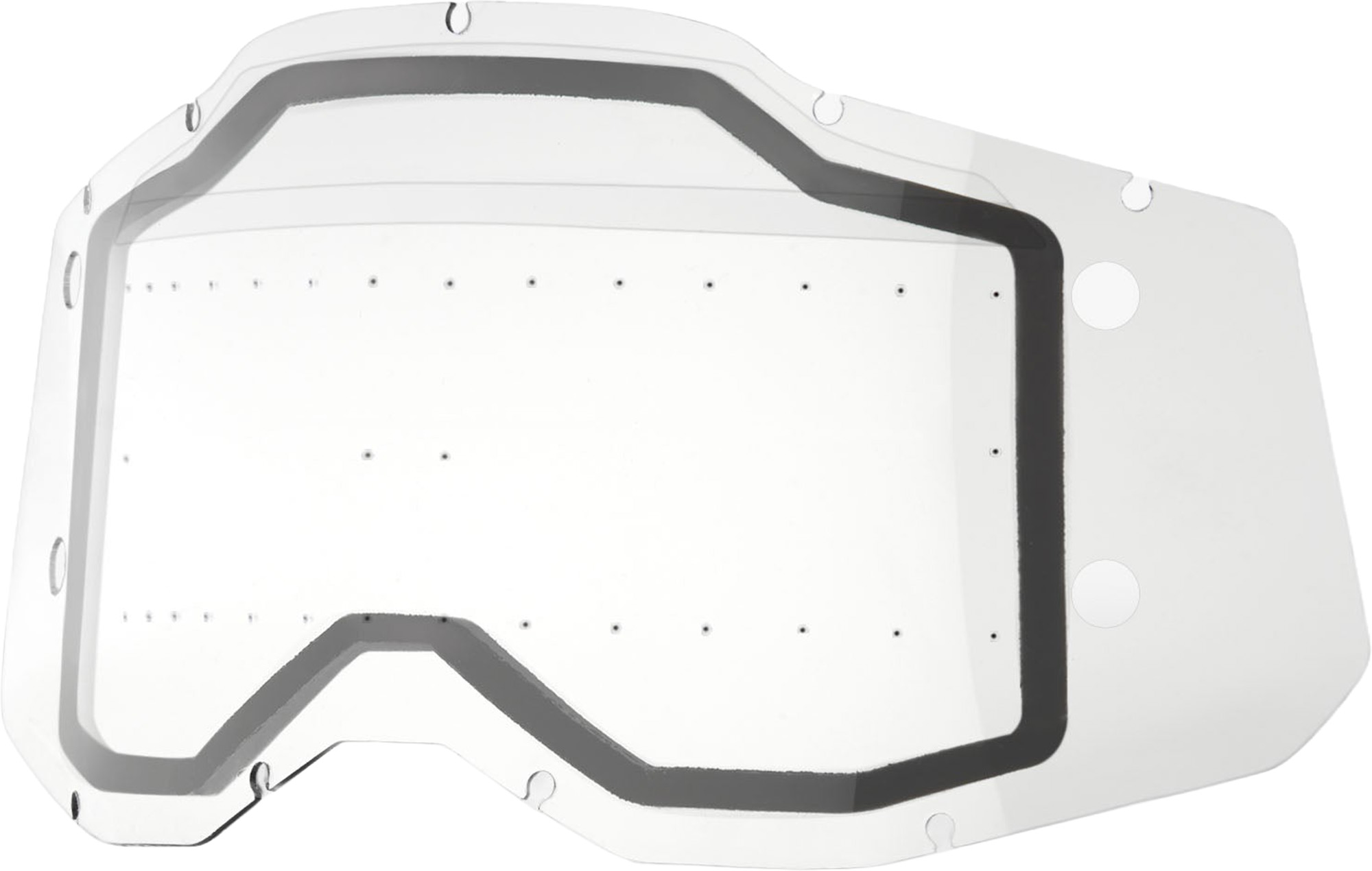 100% RC2/AC2/ST2 Forecast Dual Pane Sonic Bumps Replacement Lens transparent Figure 1
