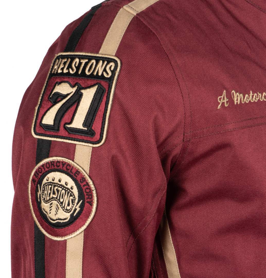 Helstons King Motorrad Textiljacke burgunderrot XL Abbildung 2