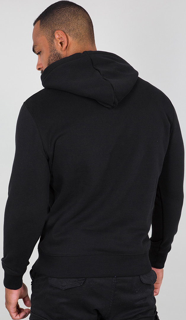 Alpha Industries Basic Hoodie black/orange 5XL Figure 2