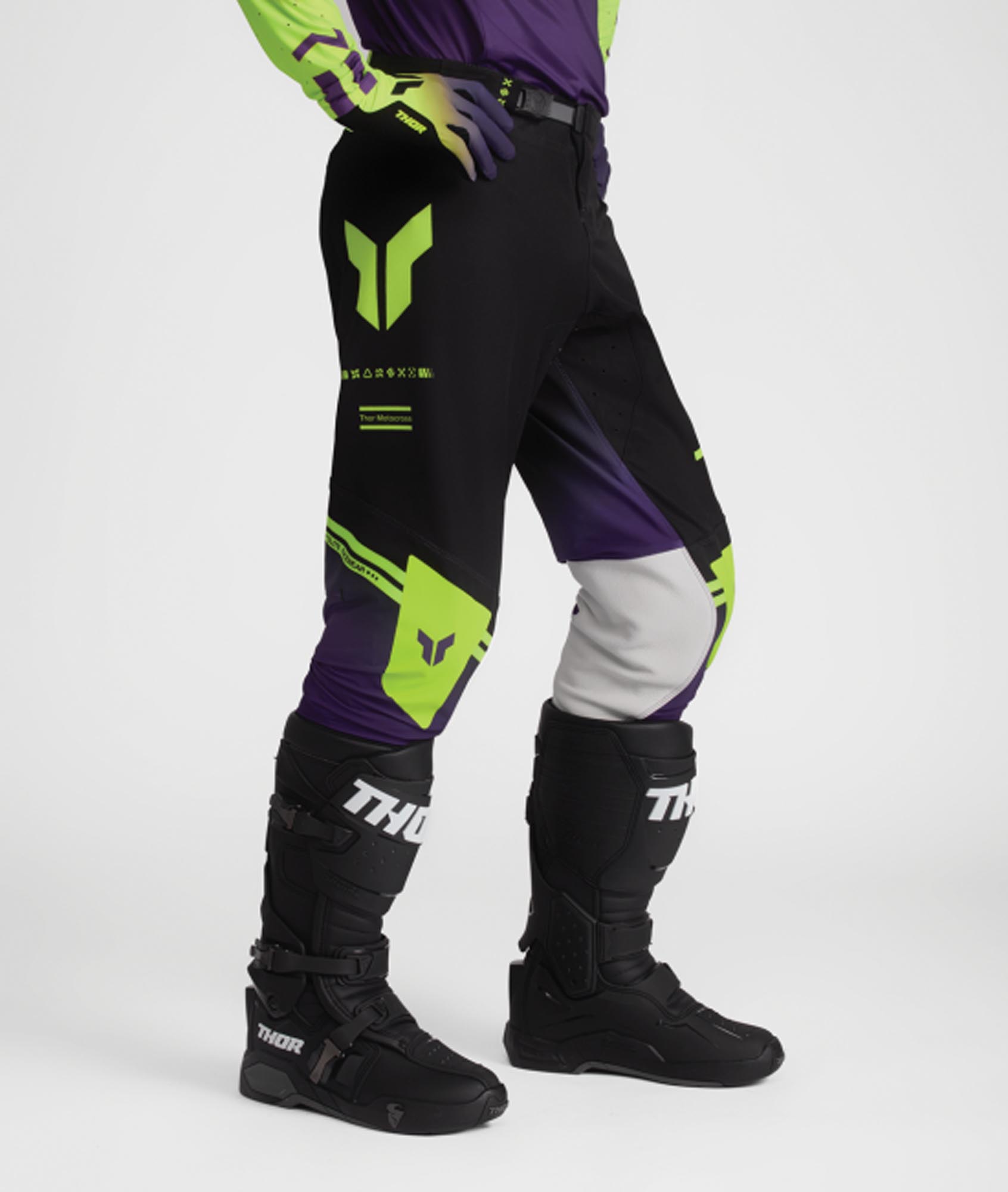 Thor Sportmode Geo Motocross Hose schwarz/lila 33 Abbildung 5