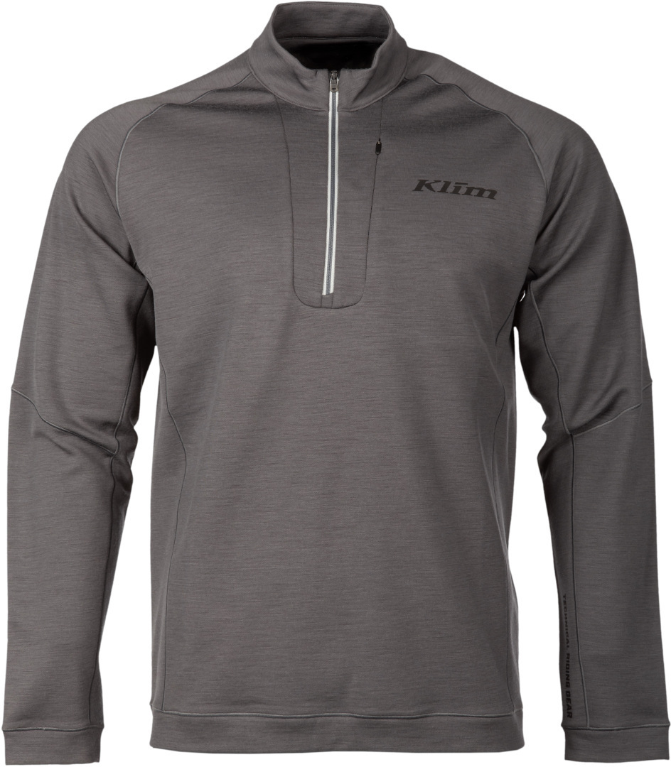 Klim Teton Merino 1/4 Zip Functioneel shirt grijs L Figuur 5