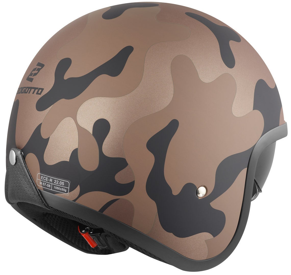 Bogotto V537 Camo Casco Jet marrone L Figura 2