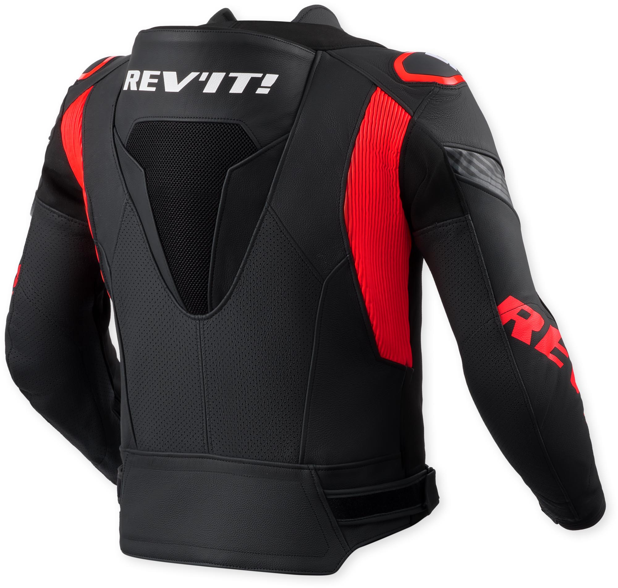 Revit Argon 3 Pro perforated Motorcycle Leather Jacket black/neon-red 52 Figure 2
