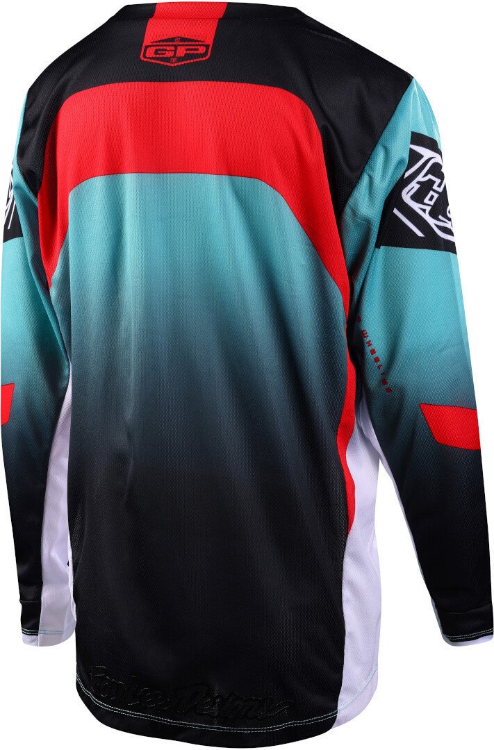 Troy Lee Designs GP Arc Jeugd Motorcross Jersey turquoise L Figuur 2