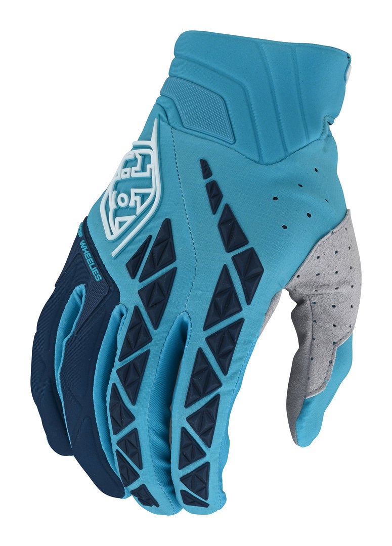 Troy Lee Designs SE Pro Guantes de Motocross azul/cian M Figura 1
