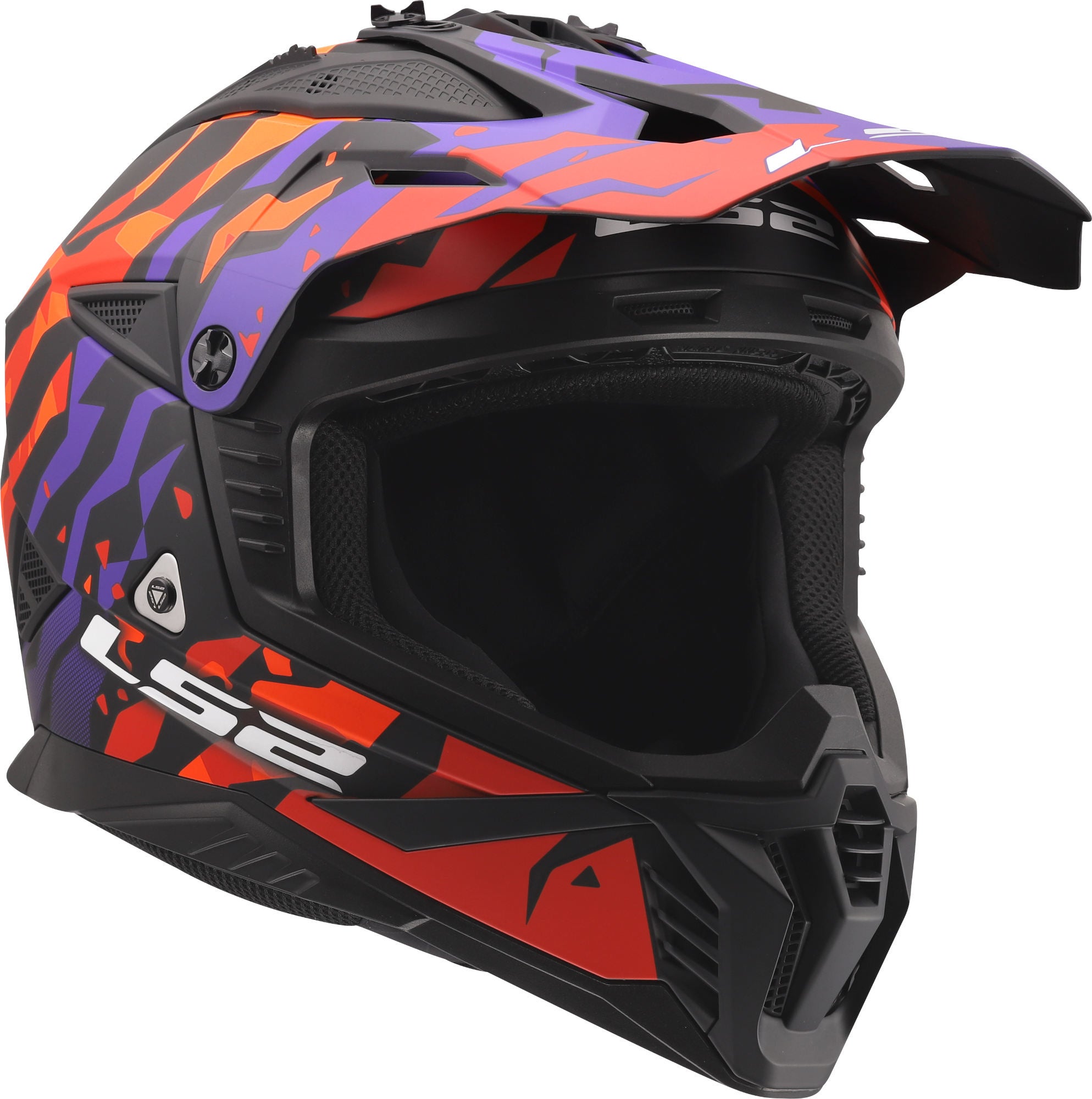 LS2 MX708 Fast II Grotesk Motocross Helmet purple XXXL (65/66) Figure 7