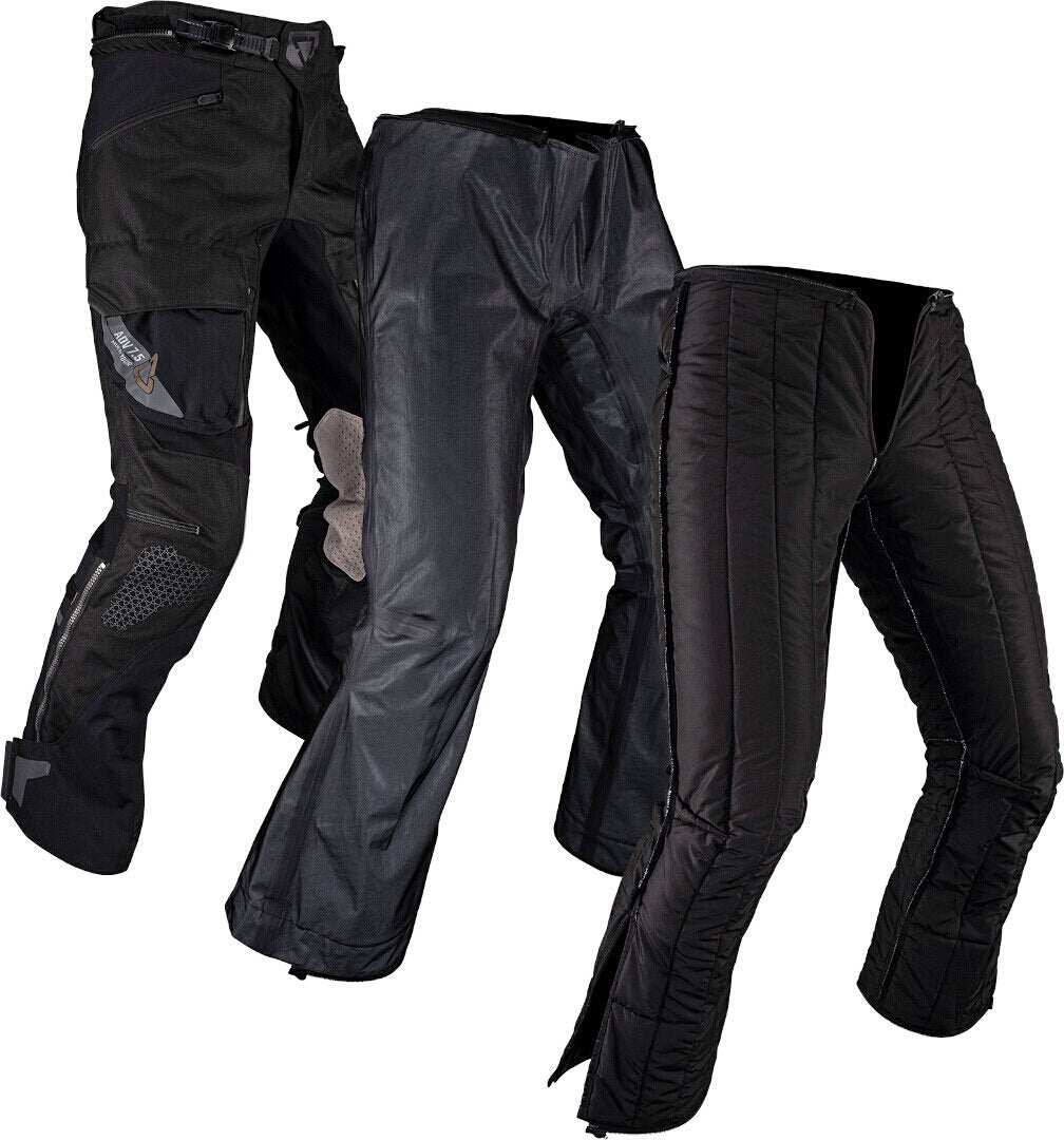 Side view of Leatt ADV Multitour 7.5 waterproof Motorcycle Textile Pants