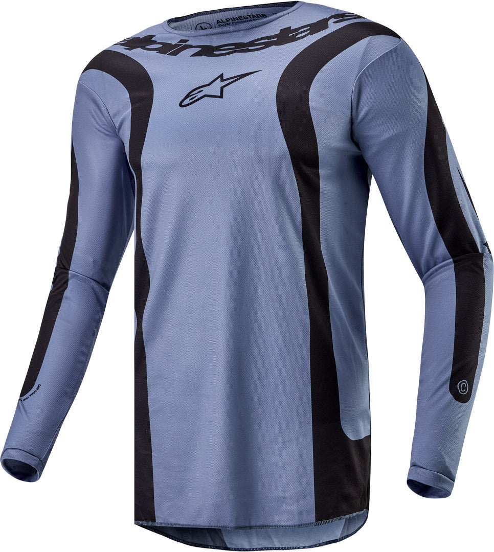 Alpinestars Fluid Lurv Motokrosový dres modrá/černá M Obrázek 1