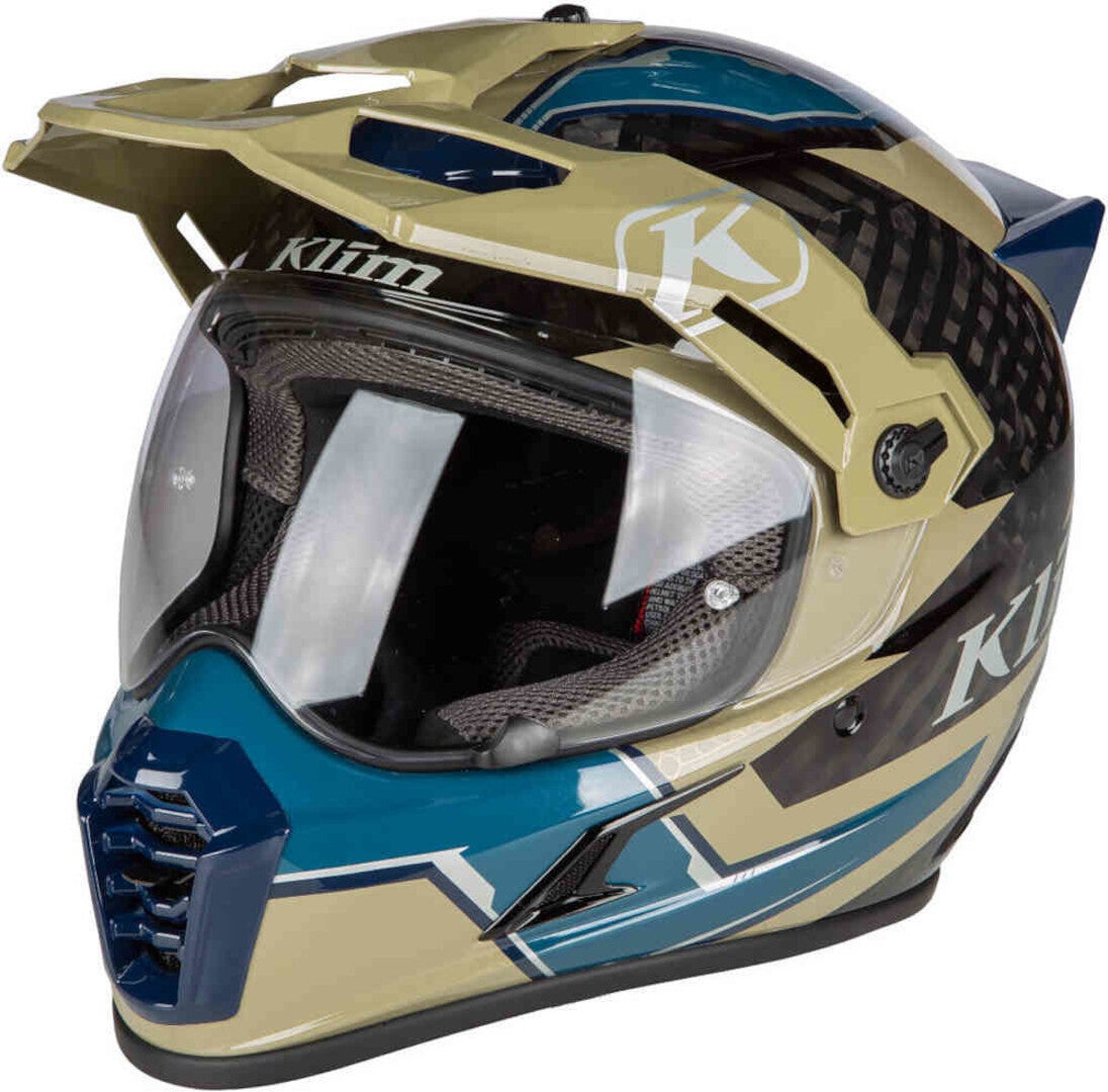 Klim Krios Pro Ventura Carbon ECE/DOT Casco da enduro oliva M (57/58) Figura 1