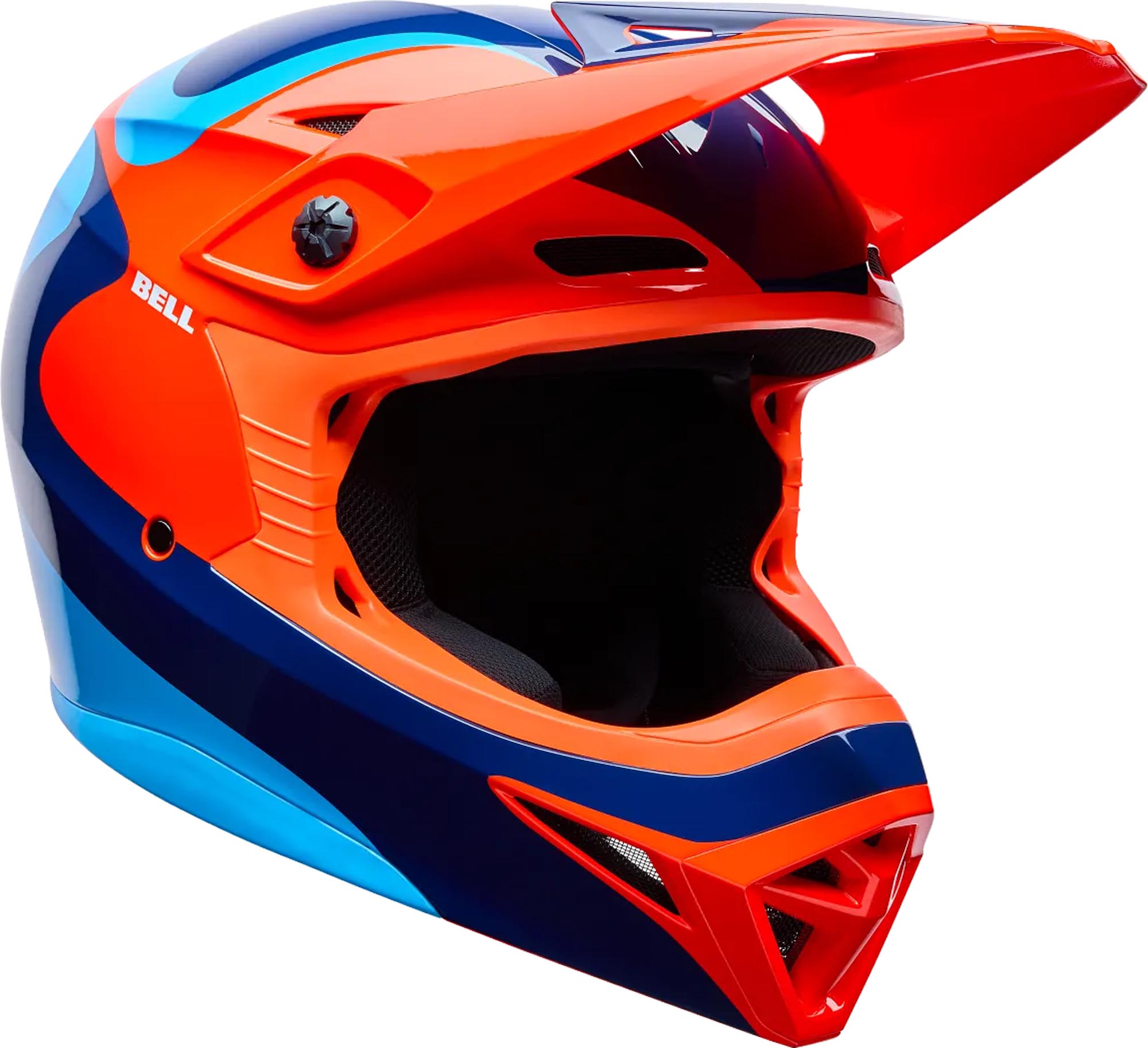 Bell MX-10 MIPS Wave Cască de motocross pentru tineret portocaliu/albastru Y/S (49/51) Figura 1