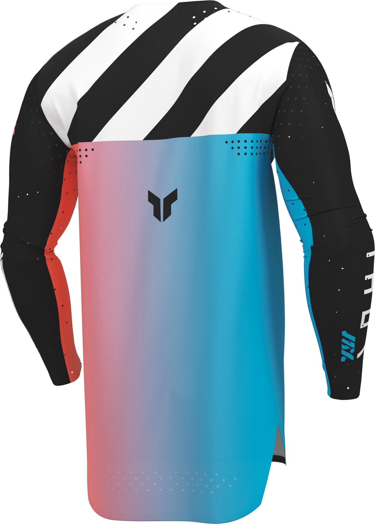 Thor Sportmode Synth Motocross trøje sort/blå/pink 2XL Figur 4
