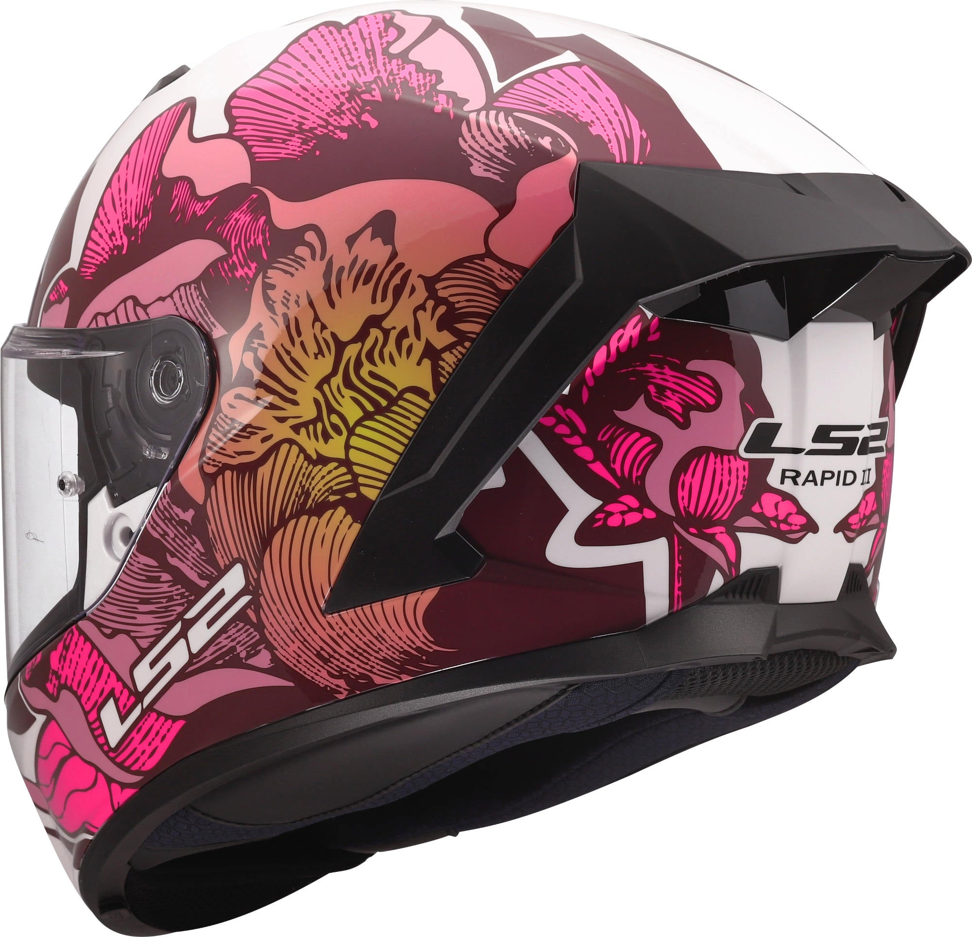 LS2 FF820 Rapid III Poppies Helmet white/hotpink L (59/60) Figure 3