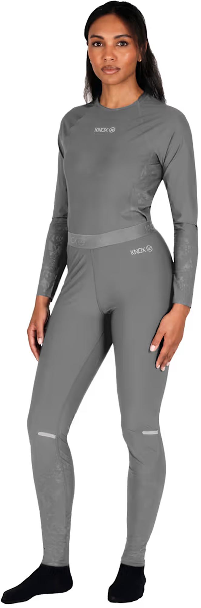 Knox Unisex Dual Active Base Layer Motorcycle Functional Pants grey L Figure 6